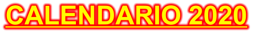 CALENDARIO 2020
