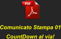 Comunicato Stampa 01CountDown al via!