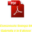 Comunicato Stampa 04Gabriella e le 6 donne