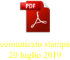 comunicato stampa20 luglio 2019